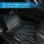 К-кт 3 части 3D трислойни TPE стелки за Tesla Model 3 (2019-2023), NOVSIGHT, черни, снимка 2