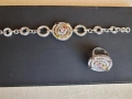 сребърен пръстен и гривна булгари, снимка 1