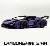 Конструктор на Lamborghini Sián FKP 37 Roadster modified в цвят Dark Purple с ел. управление , снимка 4