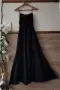 Черна дълга рокля памучна материя , снимка 3