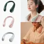Преносим вентилатор за врата, вентилатор без лопатки Hands Free, 4000 mAh "Бял,  Розов  ,Зелен ", снимка 4