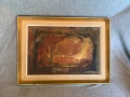 Стар картина Абстрактна от 1963г, снимка 1