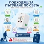 Универсален адаптер за пътуване за Европа Великобритания САЩ и над 150 държави, снимка 3