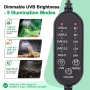 LED UVB осветление за терариум Hygger Zoo с таймер (UVA/UVB/Night mode), снимка 10