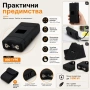 Джобен акумулаторен електрошк с LED фенер кучегон за самозащита самоотбрана от нападение дамски, снимка 4