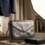 Елегантна дамска чанта през рамо с регулируема дръжка  Компактен модел 19 x 25 см в различни цветове, снимка 3