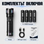 Мощен лазерен фенер акумулаторен лед ръчен прожектор Power Bank зарядно, снимка 7