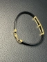 Силиконова гривна със златен кръст 585 14 карата zlatna grivna krast gold, снимка 3