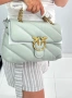 Чанта Pinko love classic puff light gray , снимка 10