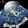 NAVIFORCE 8038 – спортно-елегантен мъжки часовник хронограф, снимка 5