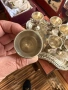 стар посребрен комплект от 6 чашки и поднос, снимка 4