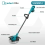 YOFIDRA 10-инчова електрическа косачка за трева 6000W 58000 об/мин,, снимка 3