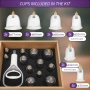 Комплект за масаж Uplife Premium Cupping, 12 поликарбонатни чашки, снимка 3