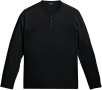 Блуза с дълъг ръкав Womo Homewear Serafino, черна, размер L за мъже, снимка 1