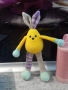 Плетена играчка Заек-Яйце. Ръчно изработена, снимка 3