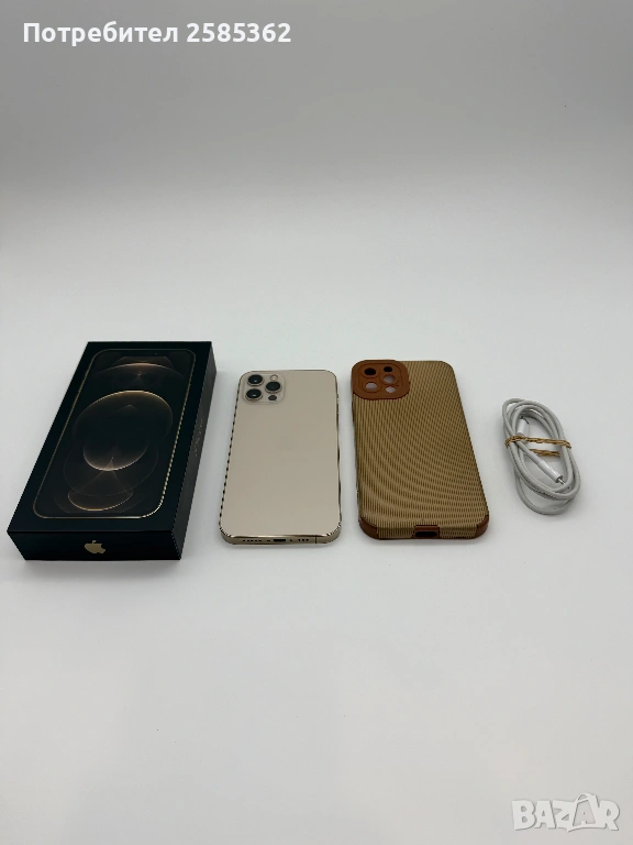 iPhone 12 Pro 128 Gb Gold | 100% Батерия| Перфектен, снимка 1