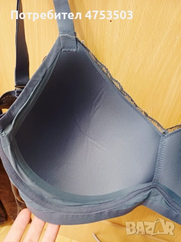 Сив сутиен Triumph 90 E нов, снимка 12 - Бельо - 54138666