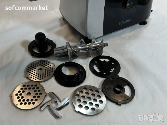  Мощна електрическа месомелачка Bomann FW 6067 CB (1000W) – Като нова!, снимка 7 - Месомелачки - 54355957