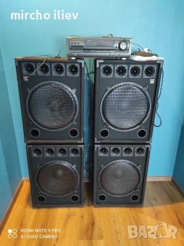 4 Колони 15-Ки Почти нови  със Усилвател Technics , снимка 6 - Тонколони - 54892279
