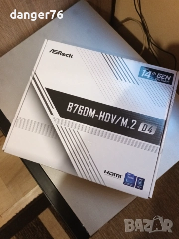 чисто нова платка сокет 1700 B760M-HDV M2 D4