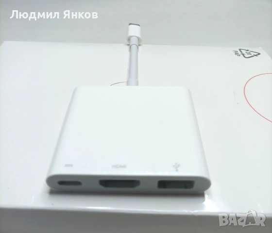 Оригинален Apple USB-C Digital AV Multiport Adapter (Model A2119, 4K 60Hz), снимка 2 - Таблети - 55071240