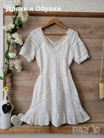 Лятна бохо рокля памучна материя H&M , снимка 5 - Рокли - 54236651