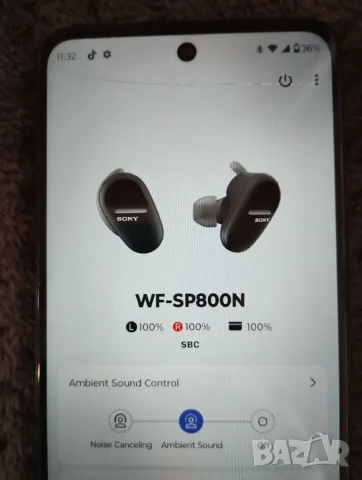 Слушалки Sony WF-SP800N, снимка 10 - Безжични слушалки - 55454084