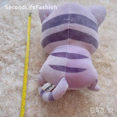 Плюшена котка Whiskas винтидж 90те лилава, снимка 6 - Плюшени играчки - 54173228