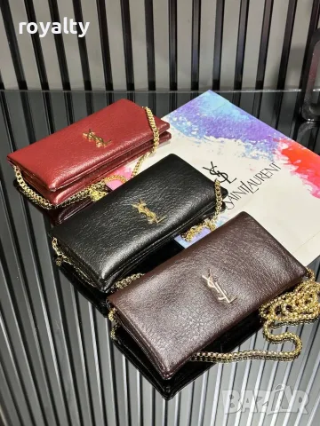 Yves Saint Laurent Нова Дамска Кожена Чанта Различни Цветове YSL