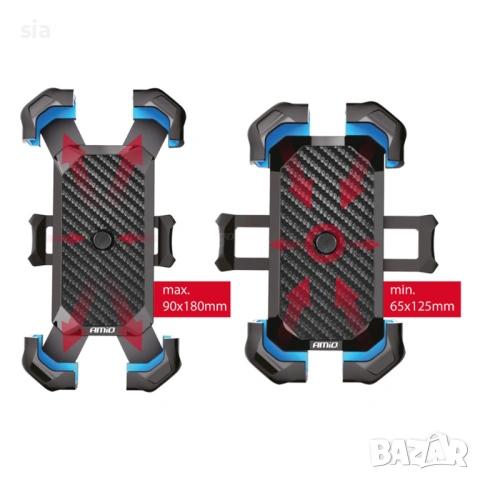 Стойка за телефон за мотор, скутер, велосипед, Поставка за кормило, снимка 4 - Аксесоари за велосипеди - 54113553