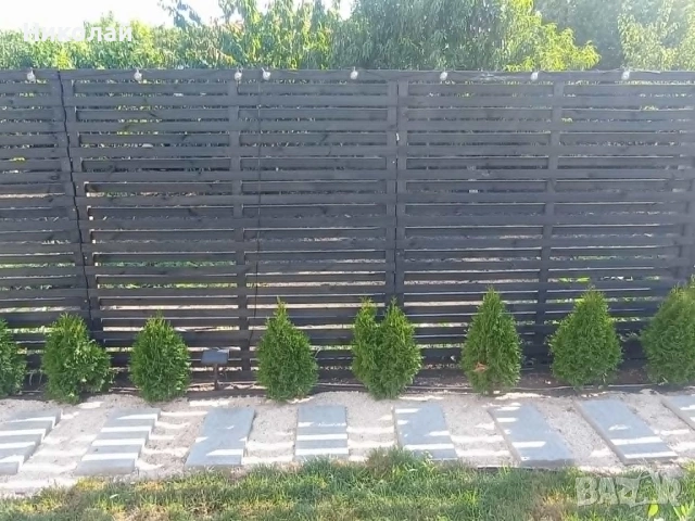 Оградно пано 180х180 Дървени оградни пана , дървена декоративна ограда за двор градина , снимка 3 - Огради и мрежи - 55253039