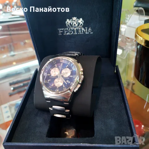 Мъжки часовник Festina Chrono F6698/1 със стоманена каишка