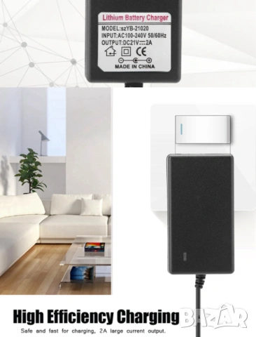 5S 18.5V 21V Зарядно Устройство Адаптер за 18V Акумулаторни Презареждаеми Батерии Инструменти Уреди, снимка 13 - Винтоверти - 54063064