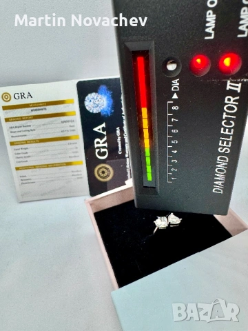 Сребърен пръстен с мойсанит (Диамант) 2 карата, снимка 13 - Пръстени - 54117275