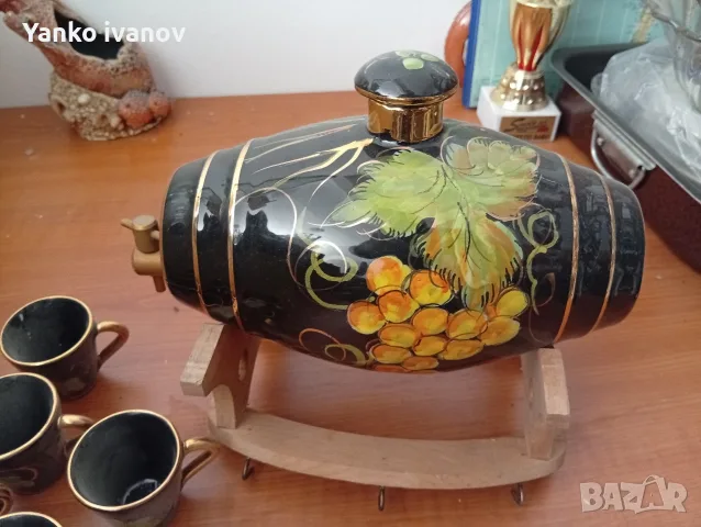 Керамичен сервиз за ракия, снимка 2 - Сервизи - 55299587