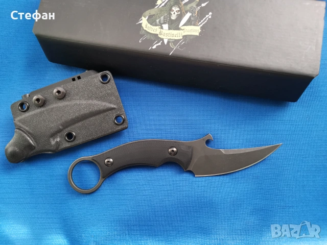 ХИТ ЦЕНА Нож карамбит Bastinelli Picolo Mako, снимка 3 - Ножове - 55037854