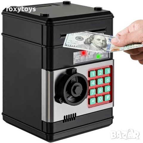Касичка сейф Moneybox 23545 – с ПИН код, черен цвят