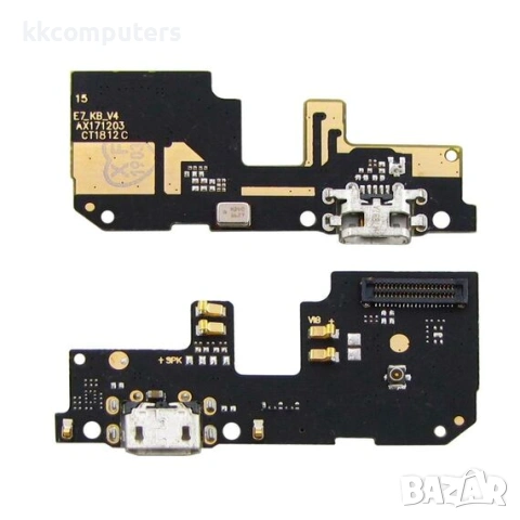 Конектор зареждане за XIAOMI Redmi 5 Plus на платка с микрофон и компоненти