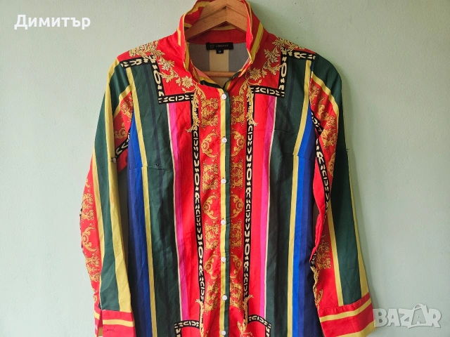 Риза на Versace made in Italy Версаче М , снимка 2 - Ризи - 54734386