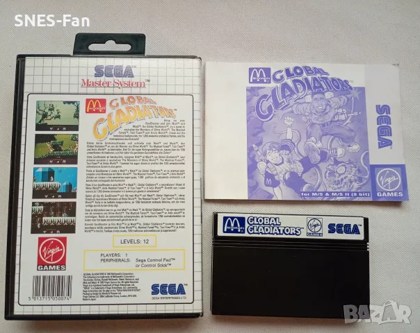 Global Gladiators - Sega Master System, снимка 2 - Други игри и конзоли - 55478684