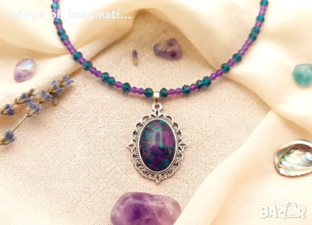 Колиета ръчна изработка , снимка 3 - Колиета, медальони, синджири - 55438582