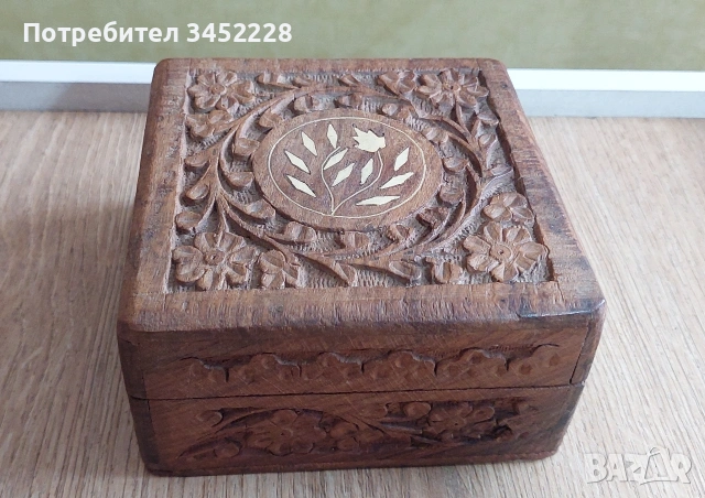 Дърворезба масив кутия за ценители , снимка 3 - Декорация за дома - 55132344