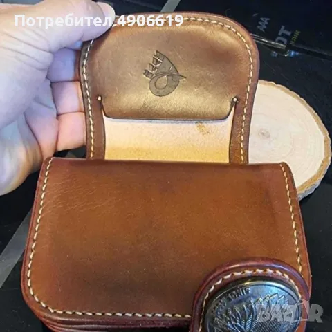 Бутиково кожено портмоне RAAK LEATHER – ръчна изработка, естествена кожа, снимка 6 - Портфейли, портмонета - 55535166