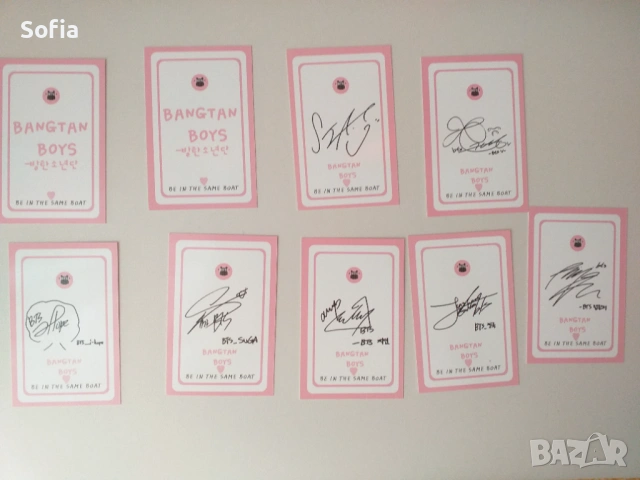 картички на BTS чисто нови, снимка 2 - Колекции - 54136825