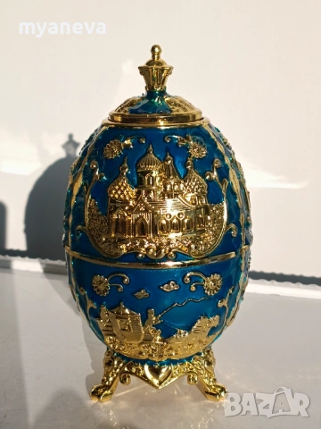 Елегантни , автоматични поставки за клечки за зъби в стил яйце на Фаберже, снимка 4 - Декорация за дома - 54208388