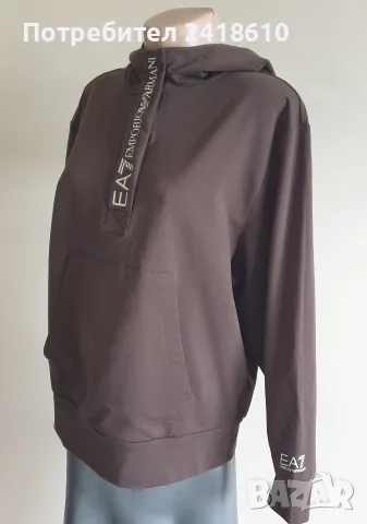 Emporio Armani EA7 Half Zip Hoodie Womens Size M  ОРИГИНАЛ! Дамски Суичър!, снимка 10 - Спортни екипи - 55315953