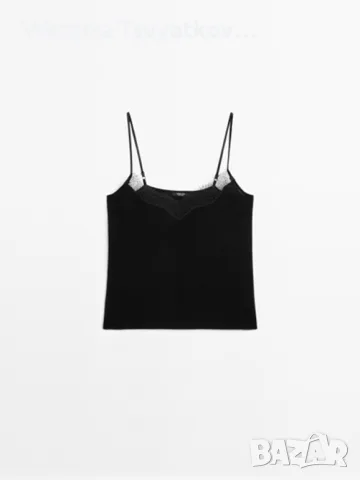 Луксозен топ от вълна и кашмир Massimo Dutti - нов, размер XS, снимка 7 - Корсети, бюстиета, топове - 55563272