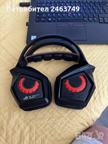 Безжични слушалки ASUS ROG Strix Wireless, снимка 4 - Слушалки и портативни колонки - 55629300
