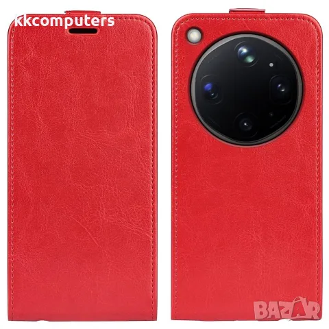 За OPPO Find X9 Ultra R64 Texture Вертикален Кожен Калъф със Слот за Карта и Скрийн Протектор – 4 цв, снимка 3 - Калъфи, кейсове - 55362808