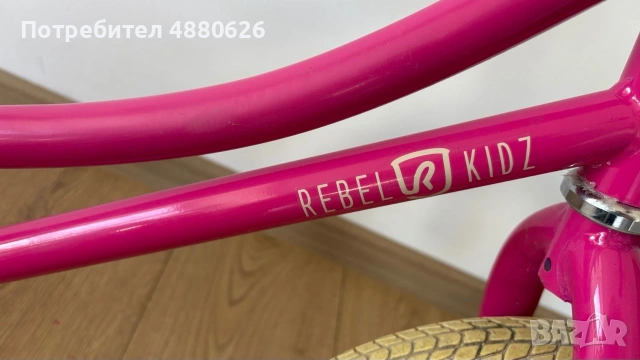 Баланс колело Rebel Kidz 12” - розово, снимка 2 - Детски велосипеди, триколки и коли - 55222595
